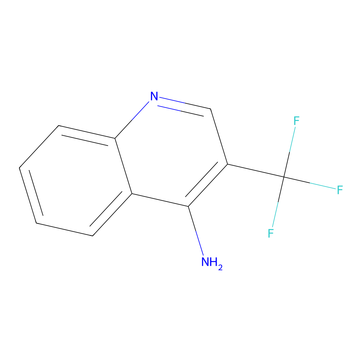 3-(Trifluoromethyl)quinolin-4-amine molecular structure, CAS 1820650-23-4
