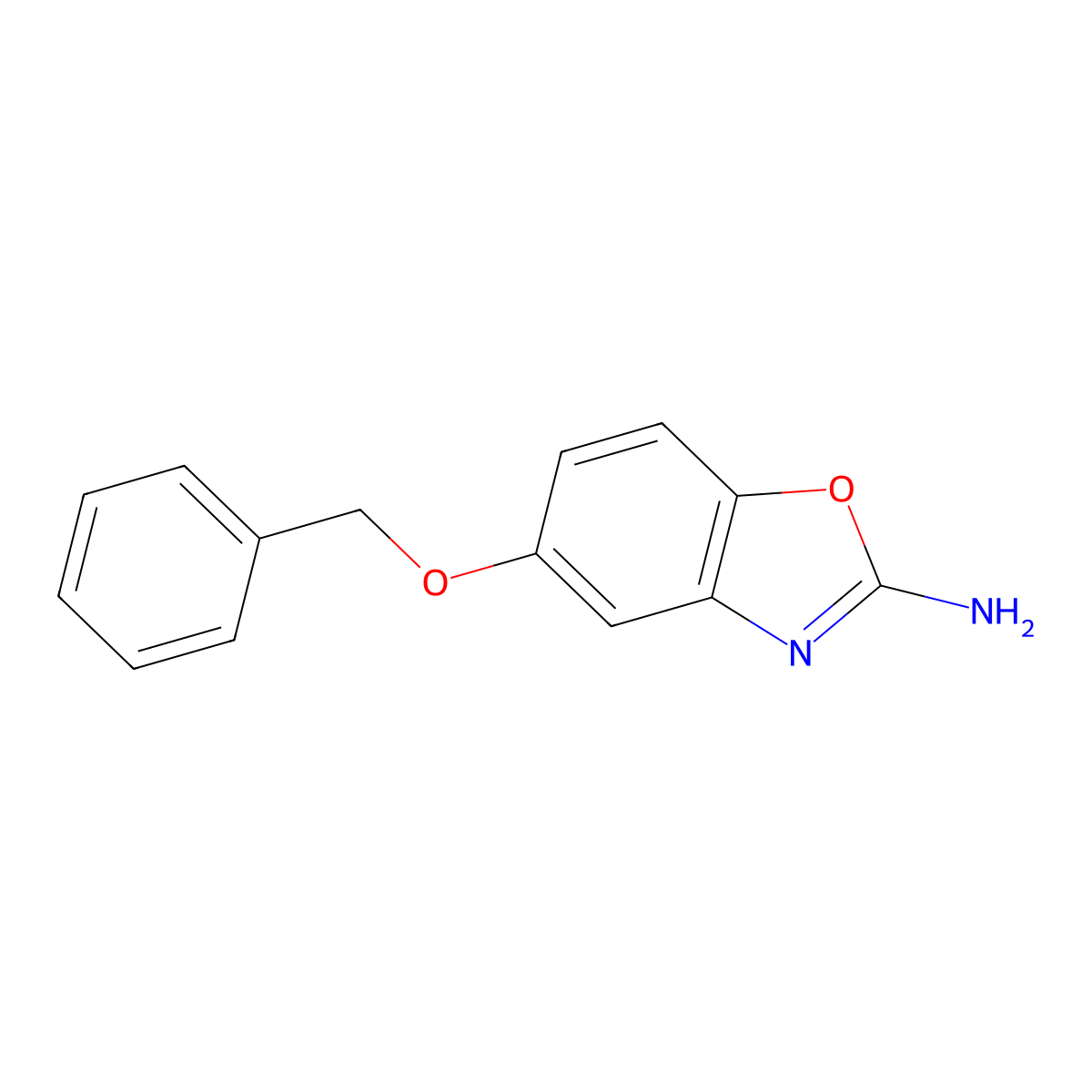 5-(Benzyloxy)-1,3-benzoxazol-2-amine molecular structure, CAS 1820650-69-8