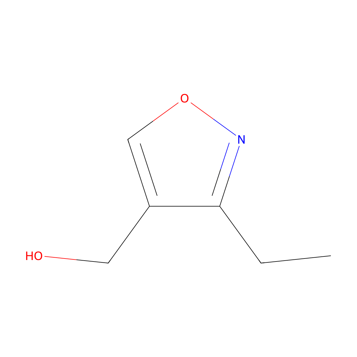 (3-Ethyl-1,2-oxazol-4-yl)methanol molecular structure, CAS 1820651-17-9