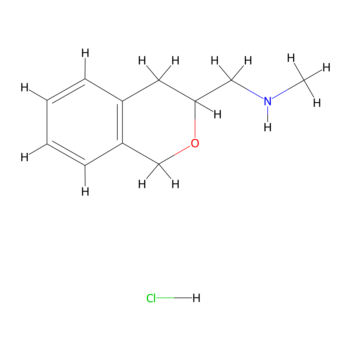 1-(isochroman-3-yl)-N-methylmethanamine hydrochloride molecular structure, CAS 1820665-24-4