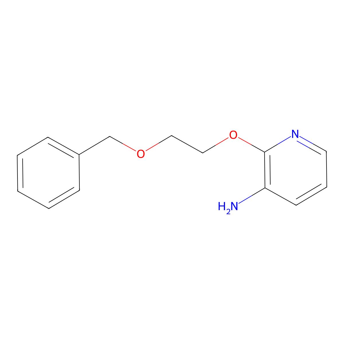 2-[2-(Benzyloxy)ethoxy]pyridin-3-amine molecular structure, CAS 1820665-93-7