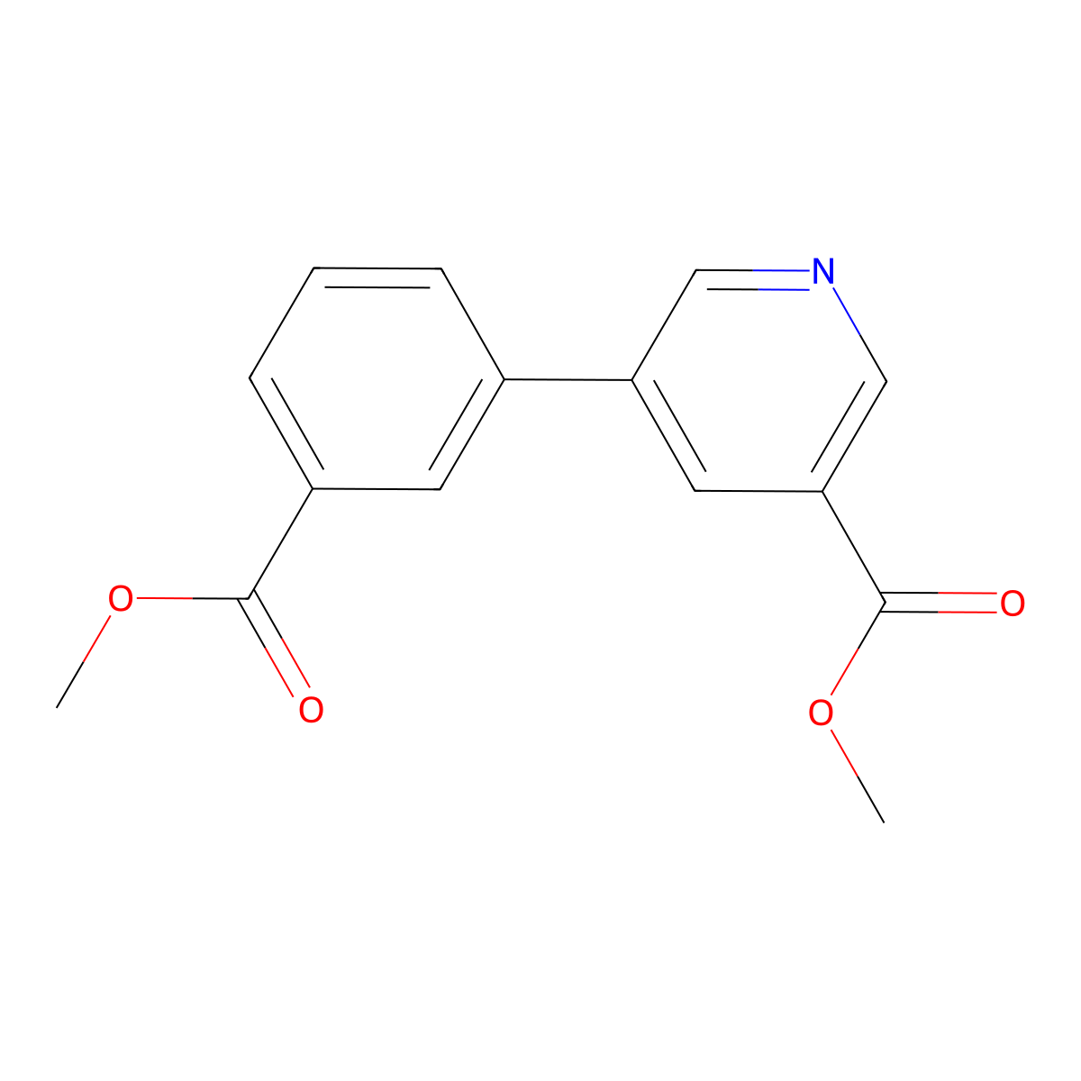 Methyl 5-[3-(methoxycarbonyl)phenyl]pyridine-3-carboxylate molecular structure, CAS 1820665-97-1