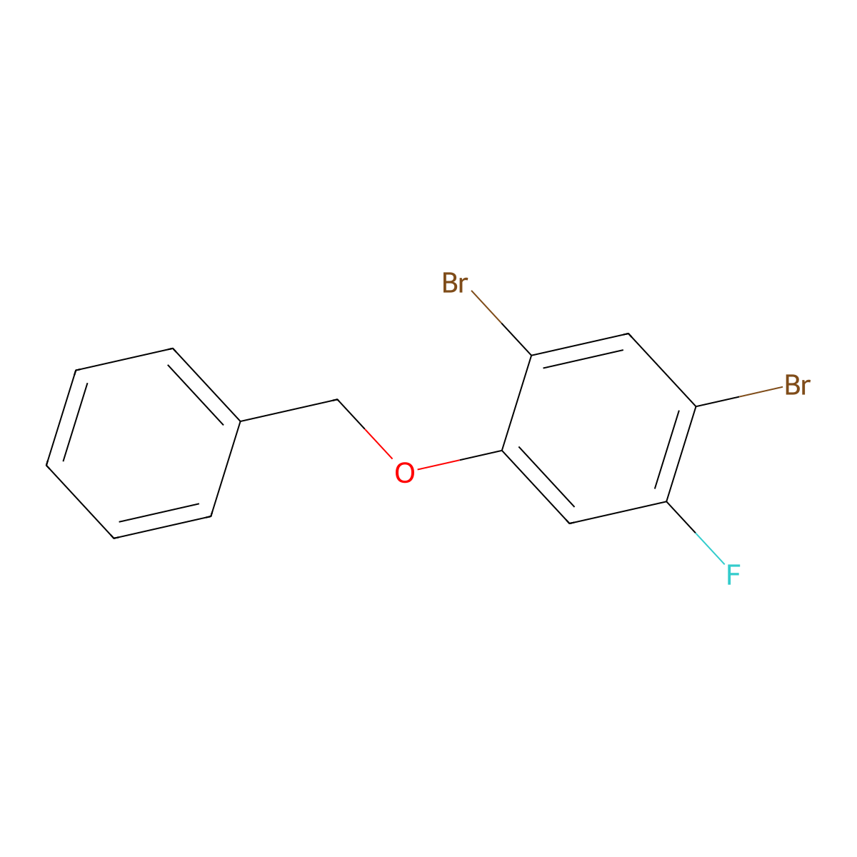 1-(Benzyloxy)-2,4-dibromo-5-fluorobenzene molecular structure, CAS 1820666-39-4