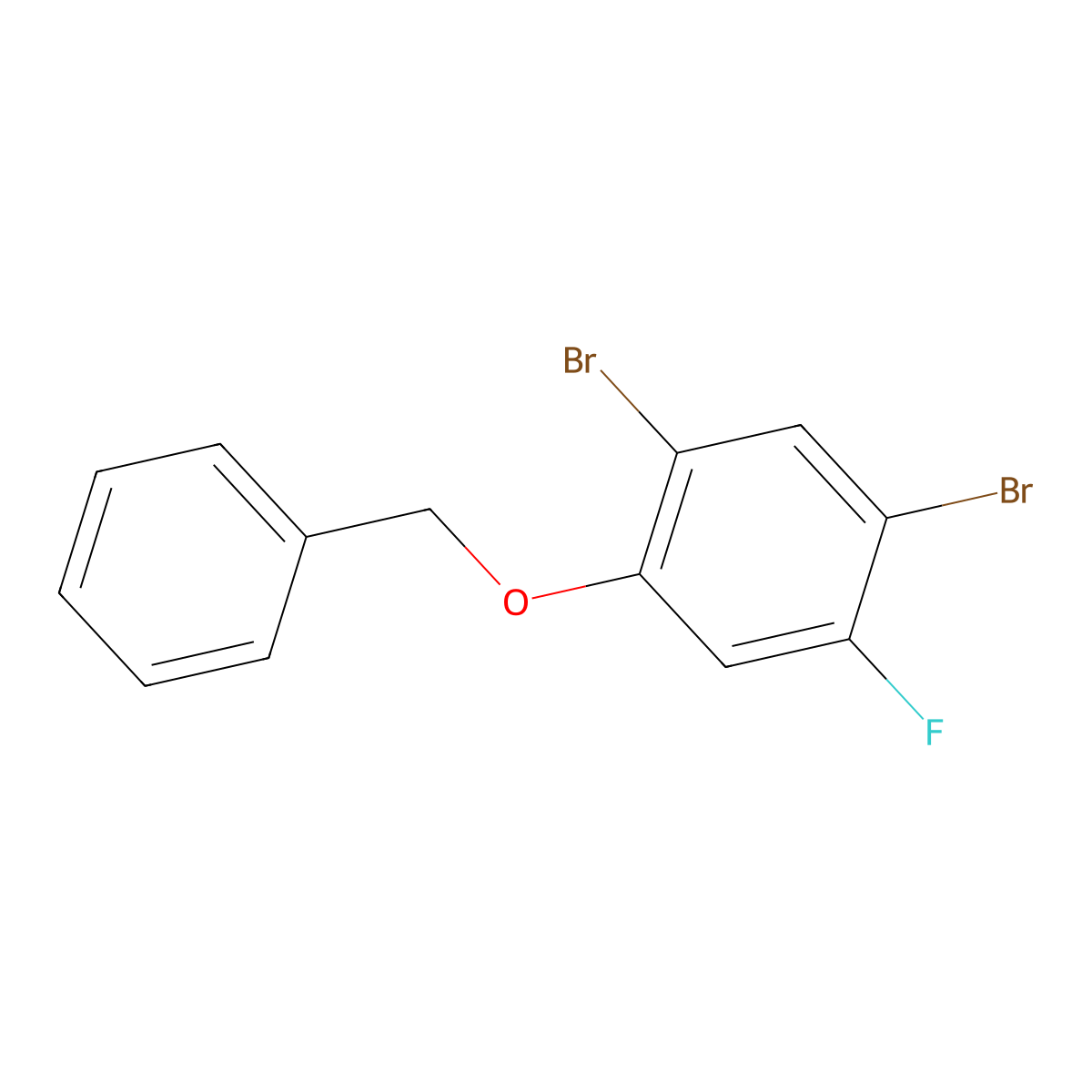 1-(Benzyloxy)-2,4-dibromo-5-fluorobenzene molecular structure, CAS 1820666-39-4