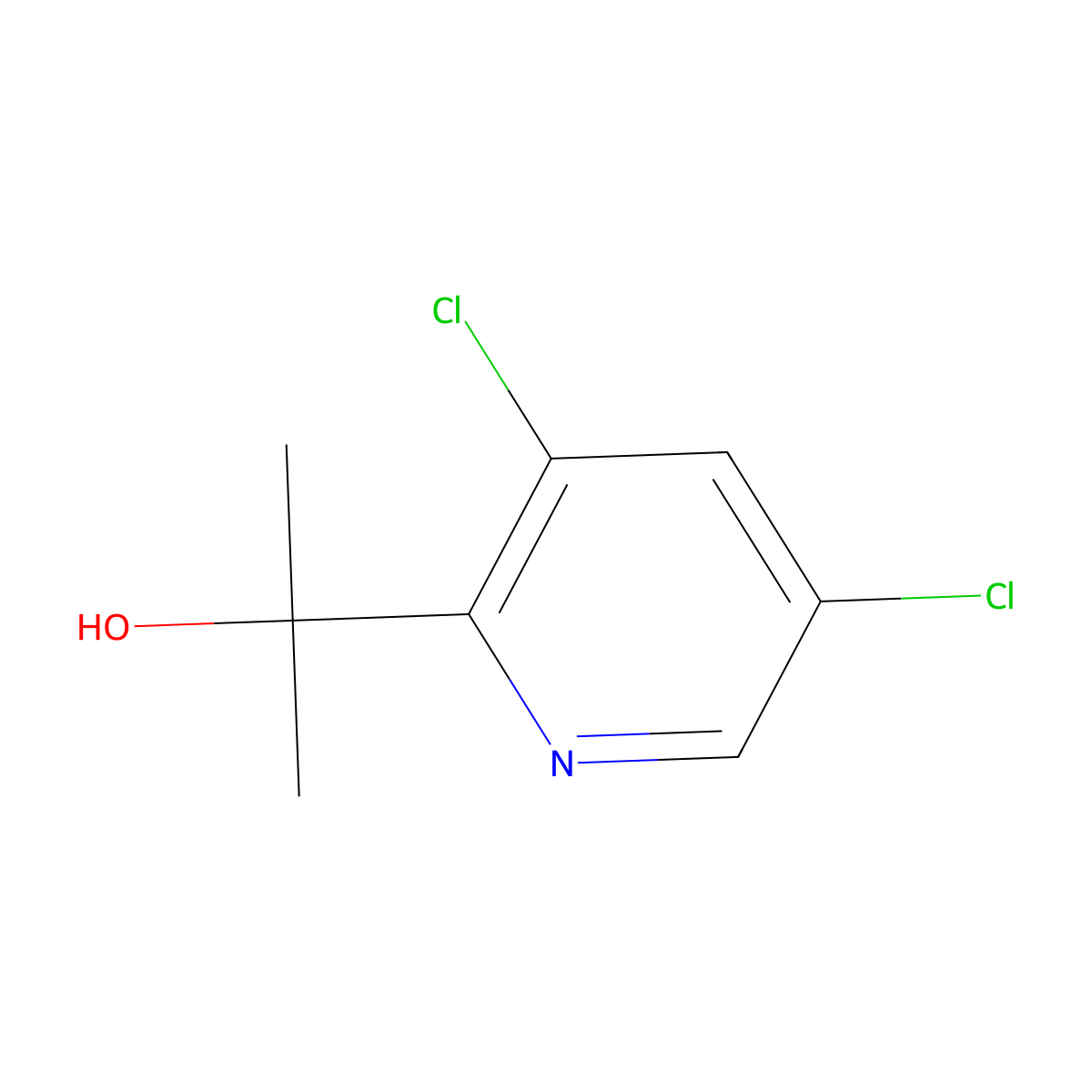 2-(3,5-Dichloropyridin-2-yl)propan-2-ol molecular structure, CAS 1820668-47-0