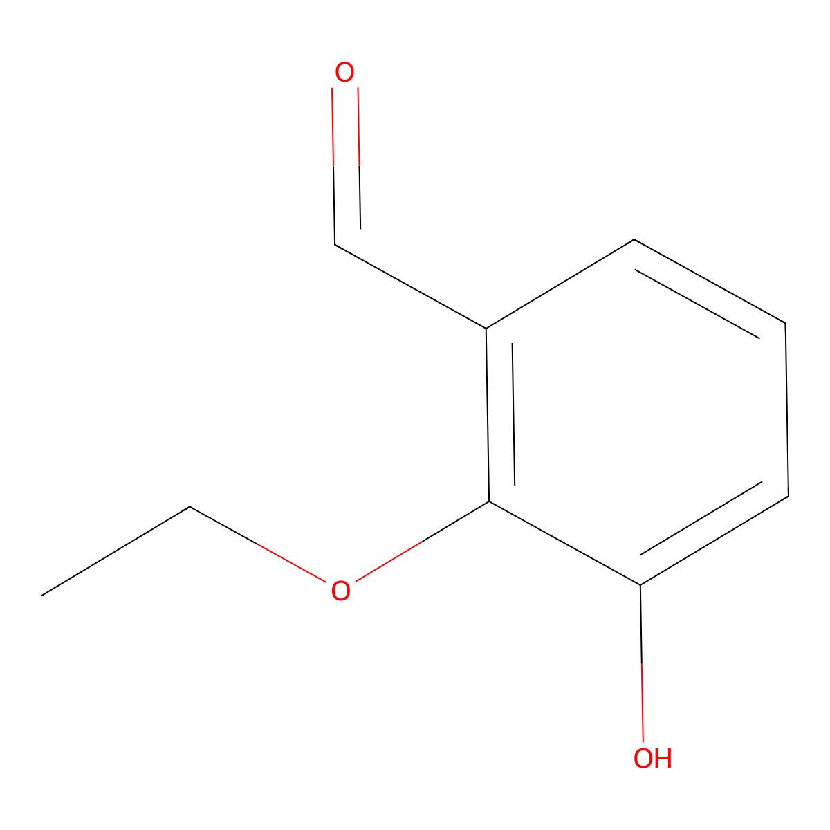 2-Ethoxy-3-hydroxybenzaldehyde molecular structure, CAS 182067-51-2