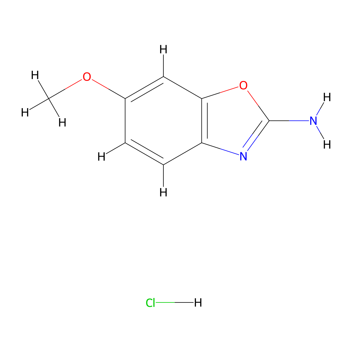 6-Methoxy-1,3-benzoxazol-2-amine hydrochloride molecular structure, CAS 1820673-26-4