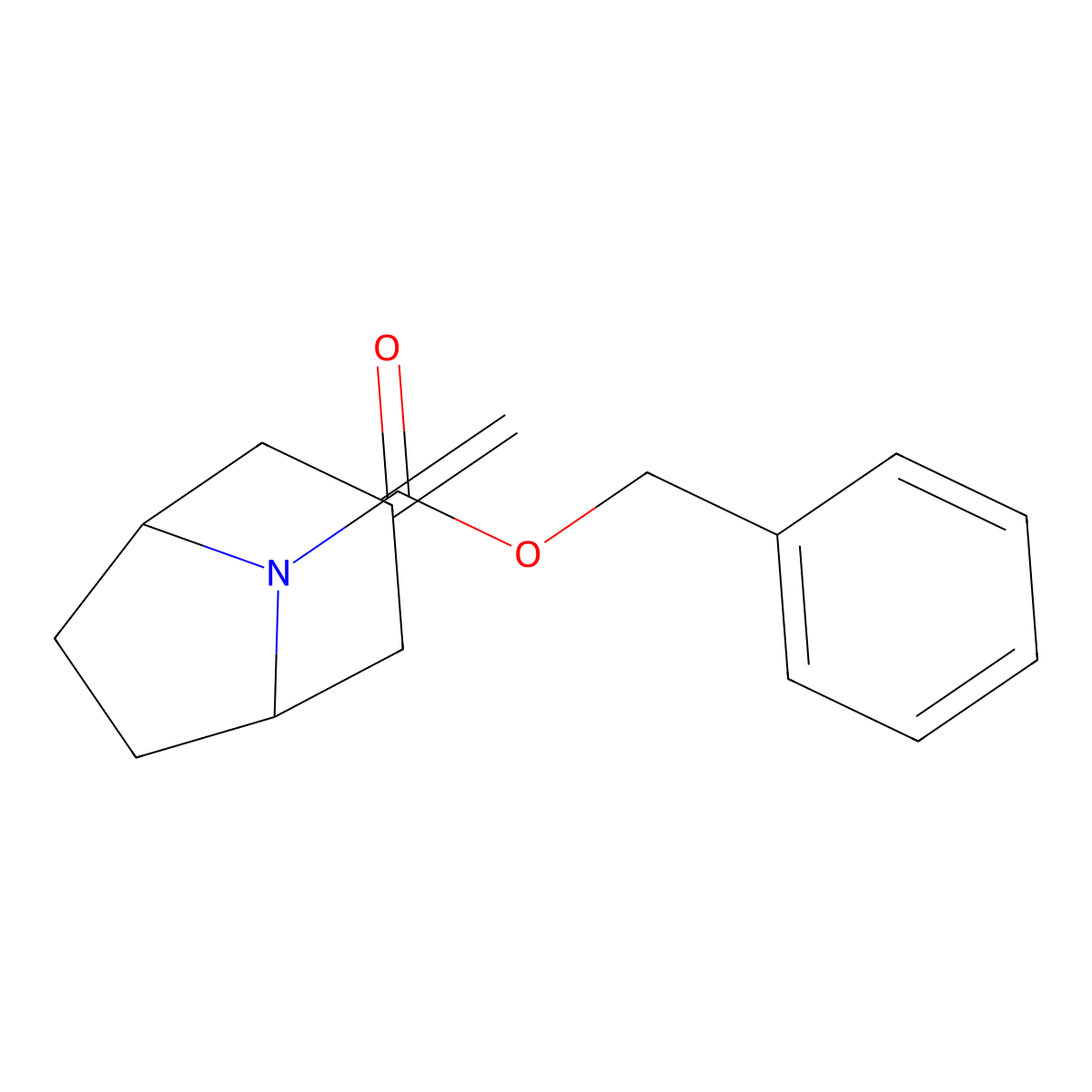 Benzyl 3-methylene-8-azabicyclo[3.2.1]octane-8-carboxylate molecular structure, CAS 1820673-64-0