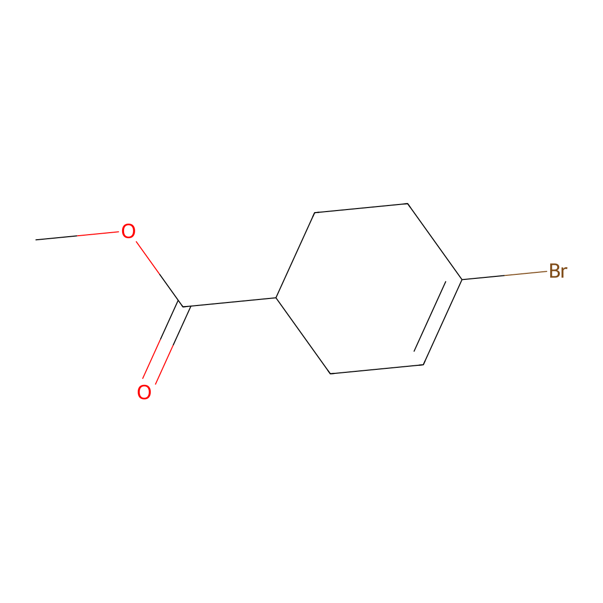 Methyl 4-bromocyclohex-3-ene-1-carboxylate molecular structure, CAS 1820674-25-6