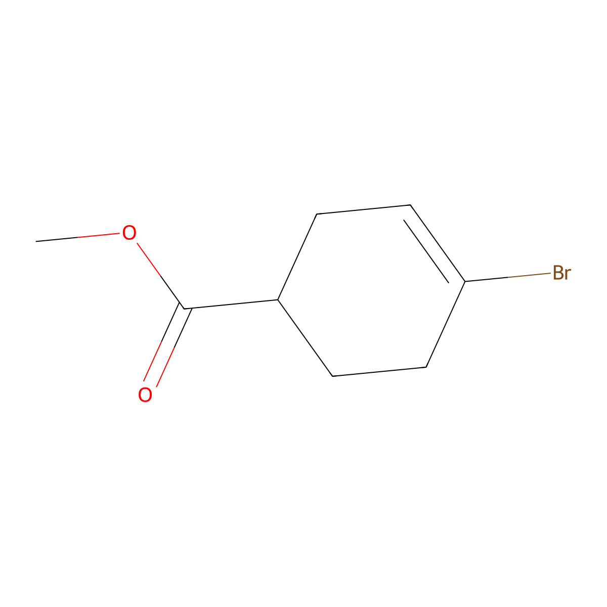 Methyl 4-bromocyclohex-3-ene-1-carboxylate molecular structure, CAS 1820674-25-6