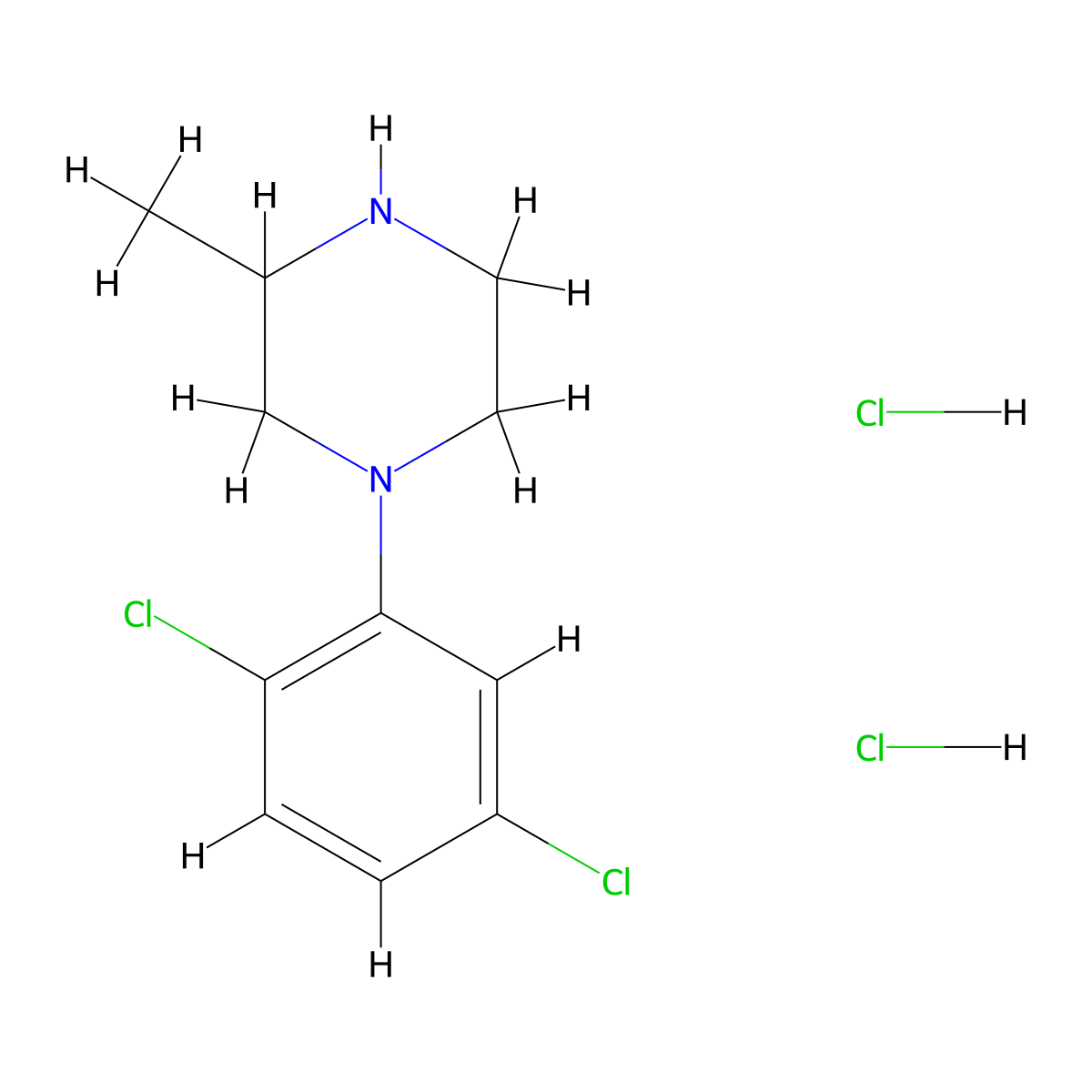 1-(2,5-Dichlorophenyl)-3-methylpiperazine dihydrochloride molecular structure, CAS 1820674-77-8