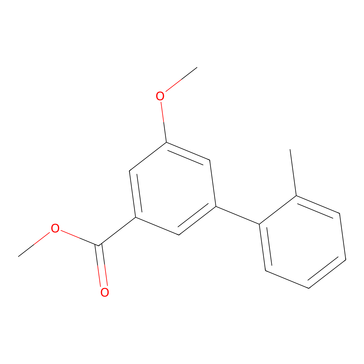 Methyl 3-methoxy-5-(2-methylphenyl)benzoate molecular structure, CAS 1820675-15-7