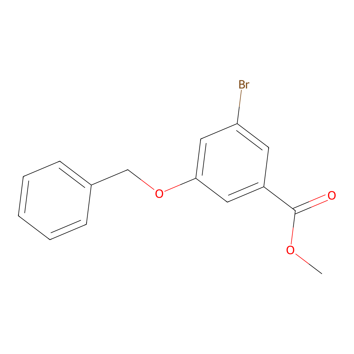 Methyl 3-(benzyloxy)-5-bromobenzoate molecular structure, CAS 1820683-74-6