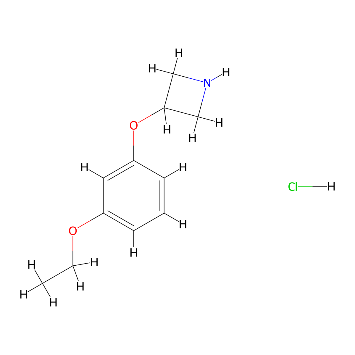 3-(3-Ethoxyphenoxy)azetidine hydrochloride molecular structure, CAS 1820684-52-3