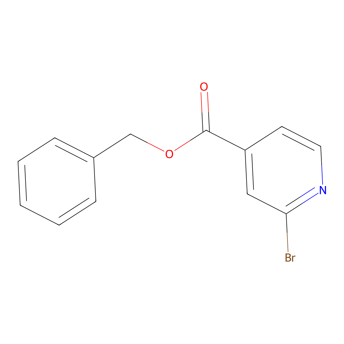 Benzyl 2-bromoisonicotinate molecular structure, CAS 1820685-09-3