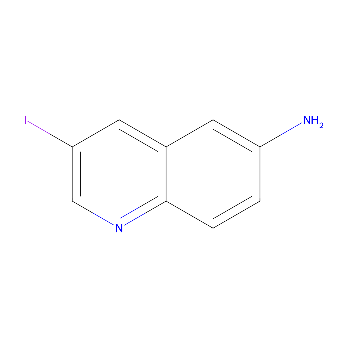3-Iodoquinolin-6-amine molecular structure, CAS 1820687-64-6