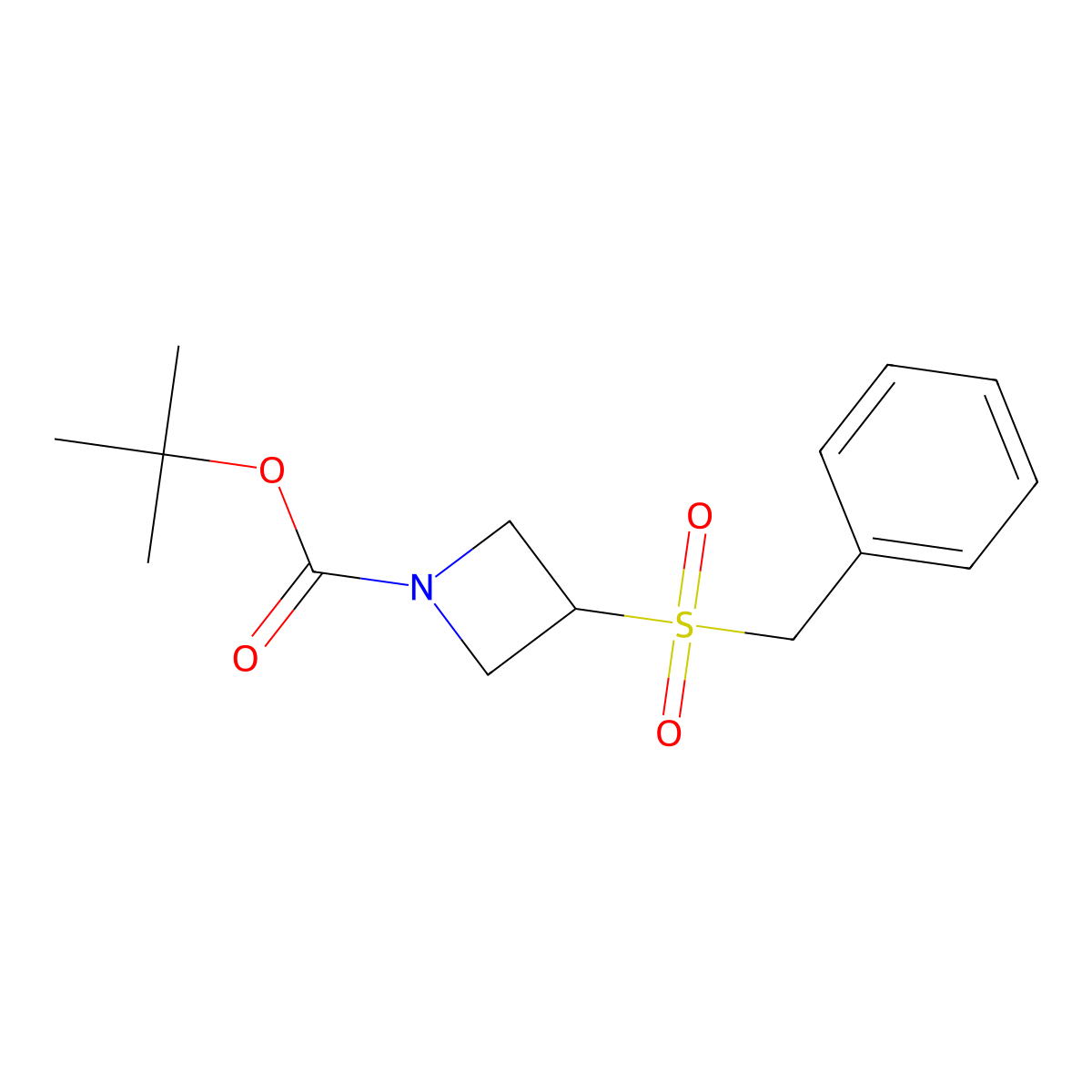 tert-Butyl 3-(benzylsulfonyl)azetidine-1-carboxylate molecular structure, CAS 1820687-96-4
