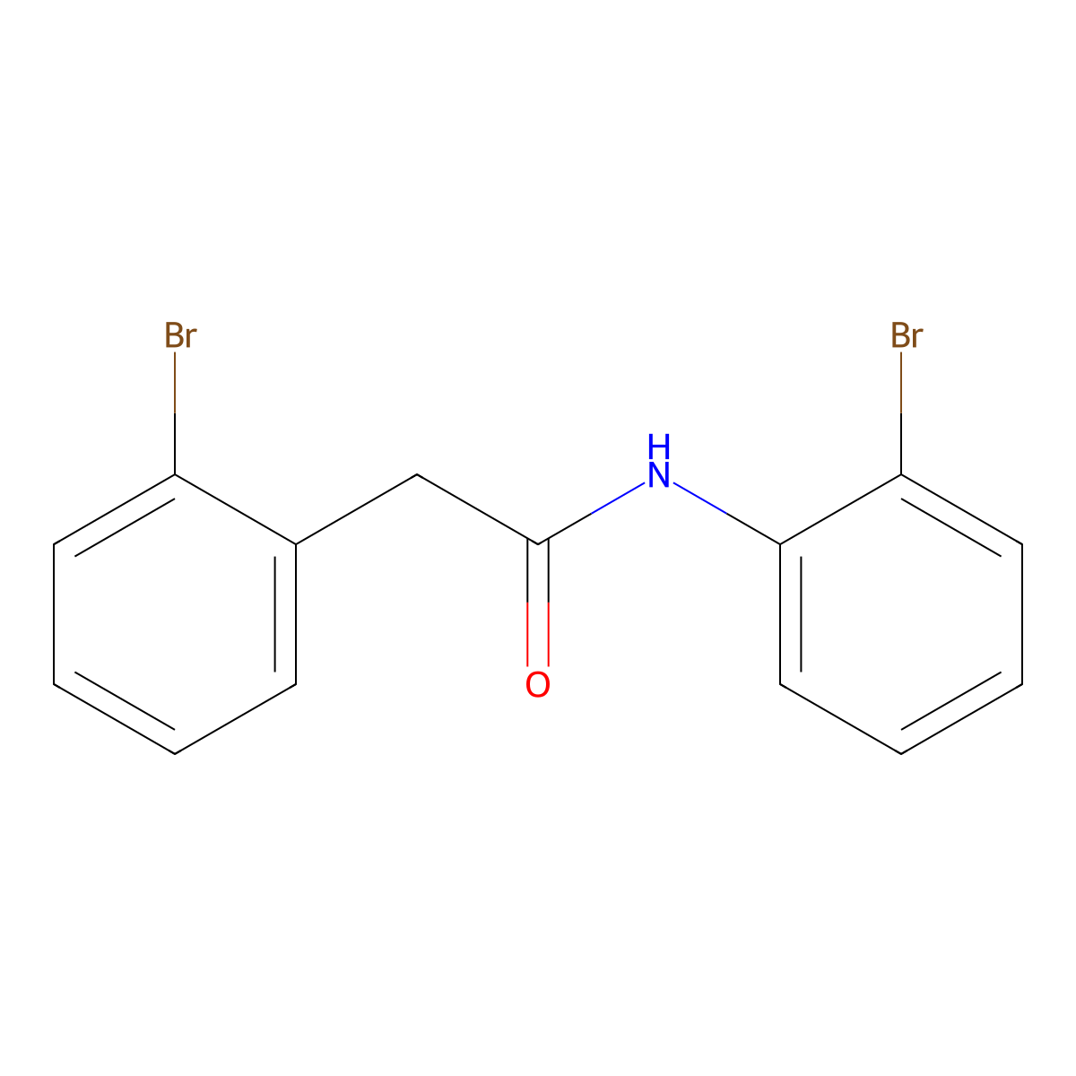 N,2-Bis(2-bromophenyl)acetamide molecular structure, CAS 1820703-74-9