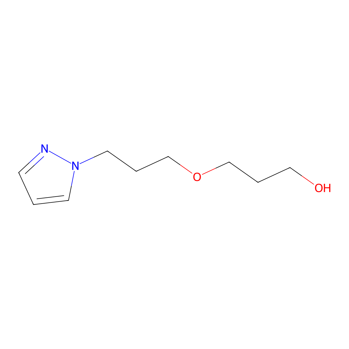 3-[3-(Pyrazol-1-YL)propoxy]propan-1-OL molecular structure, CAS 1820703-95-4