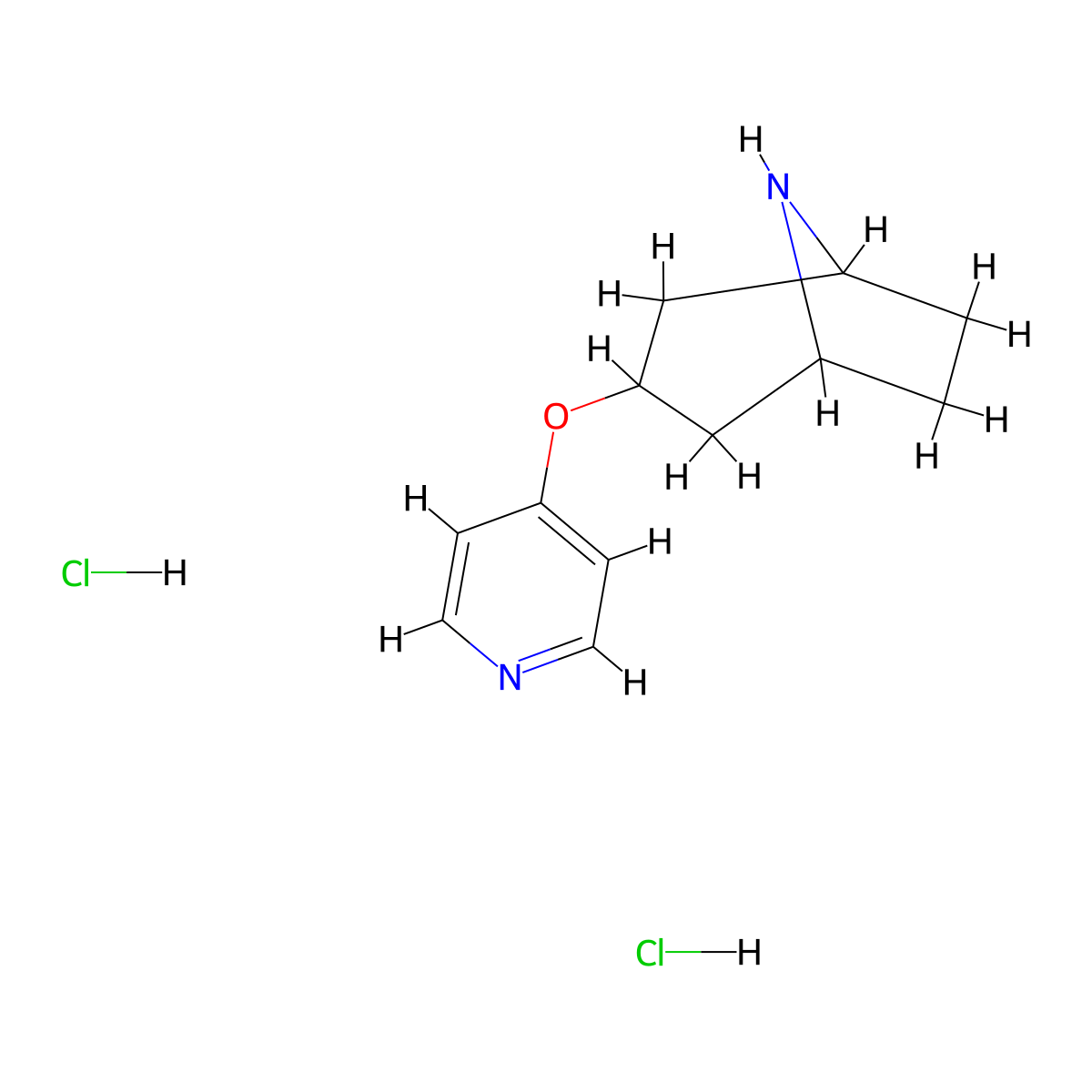 3-(Pyridin-4-yloxy)-8-azabicyclo[3.2.1]octane dihydrochloride molecular structure, CAS 1820704-09-3