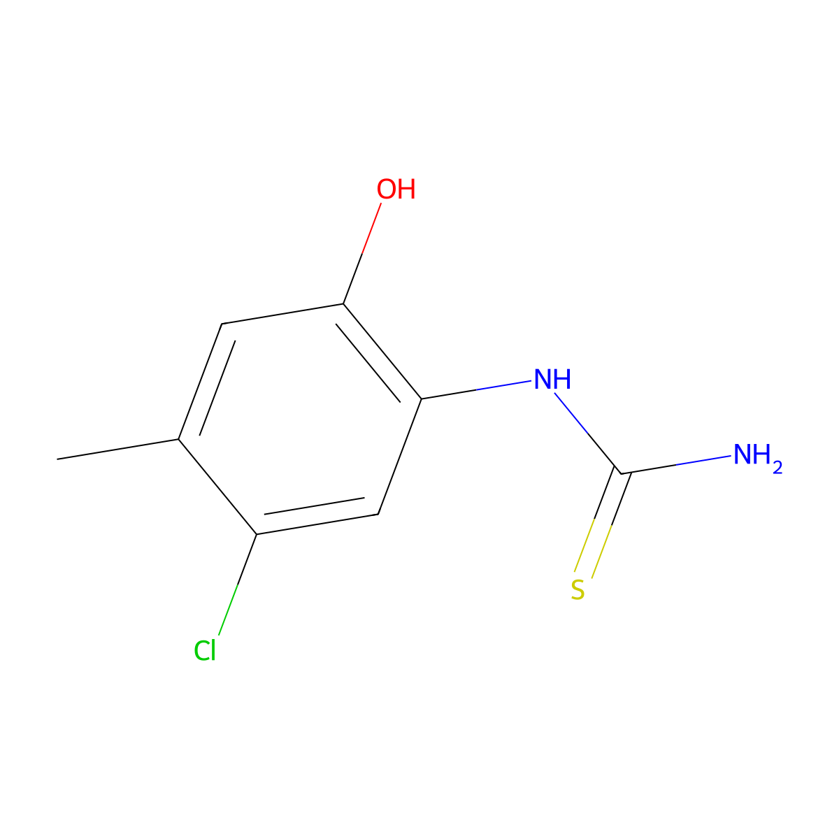 1-(5-Chloro-2-hydroxy-4-methylphenyl)thiourea molecular structure, CAS 1820705-08-5