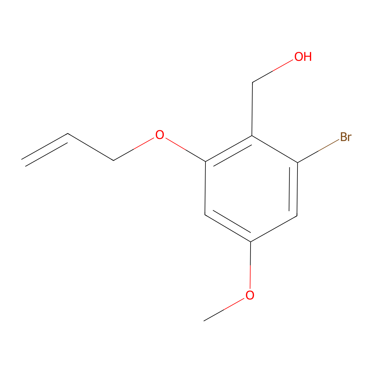 2-(Allyloxy)-6-bromo-4-methoxybenzyl Alcohol molecular structure, CAS 1820705-12-1