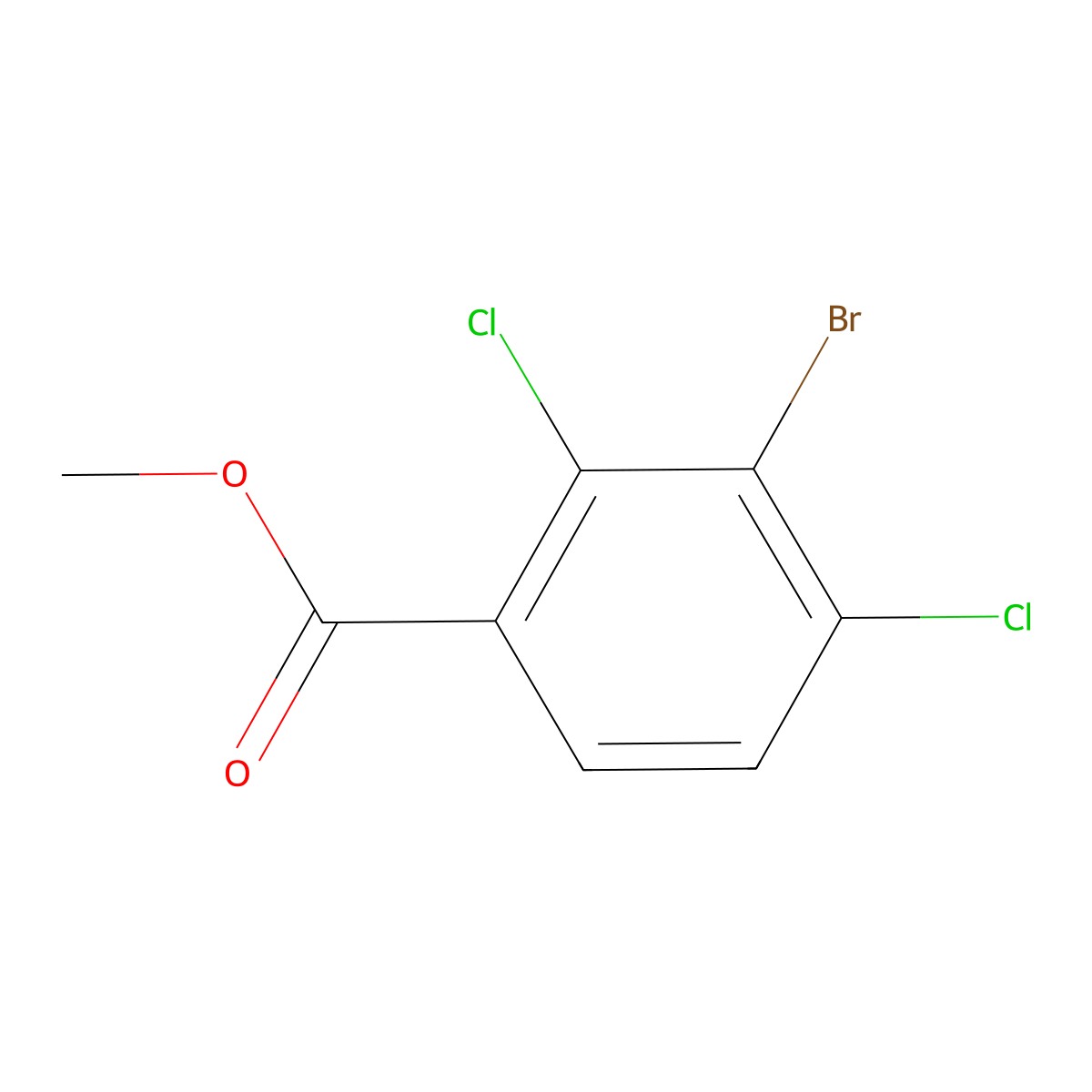 Methyl 3-bromo-2,4-dichlorobenzoate molecular structure, CAS 1820705-16-5
