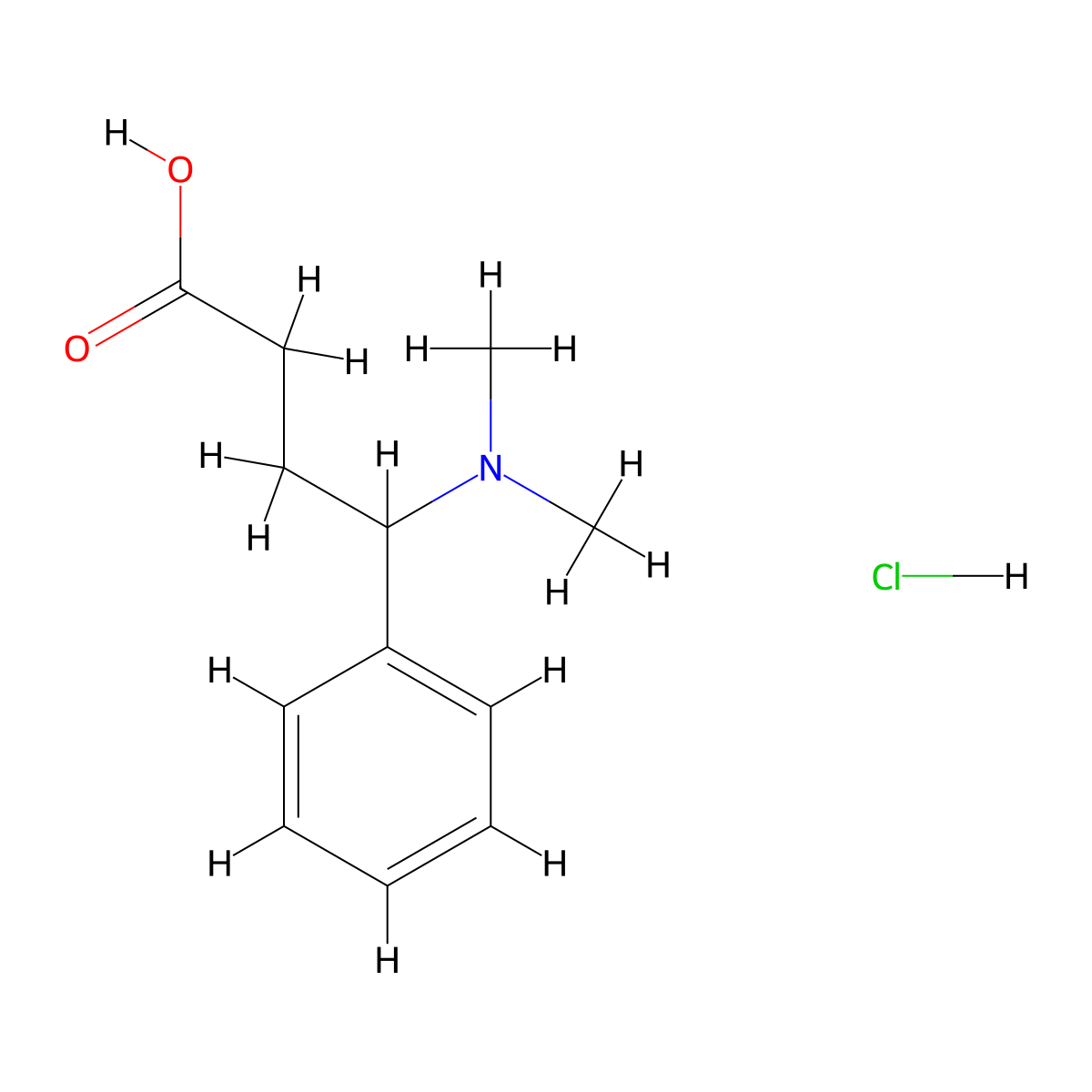 4-(Dimethylamino)-4-phenylbutanoic acid hydrochloride molecular structure, CAS 1820705-88-1