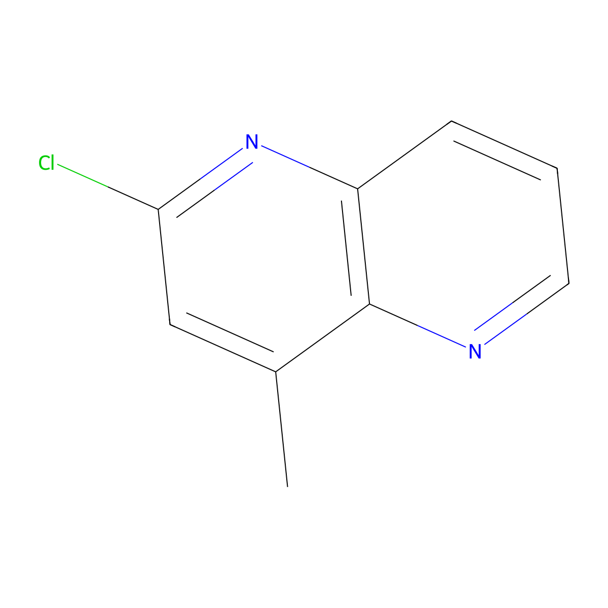 2-Chloro-4-methyl-1,5-naphthyridine molecular structure, CAS 1820706-22-6
