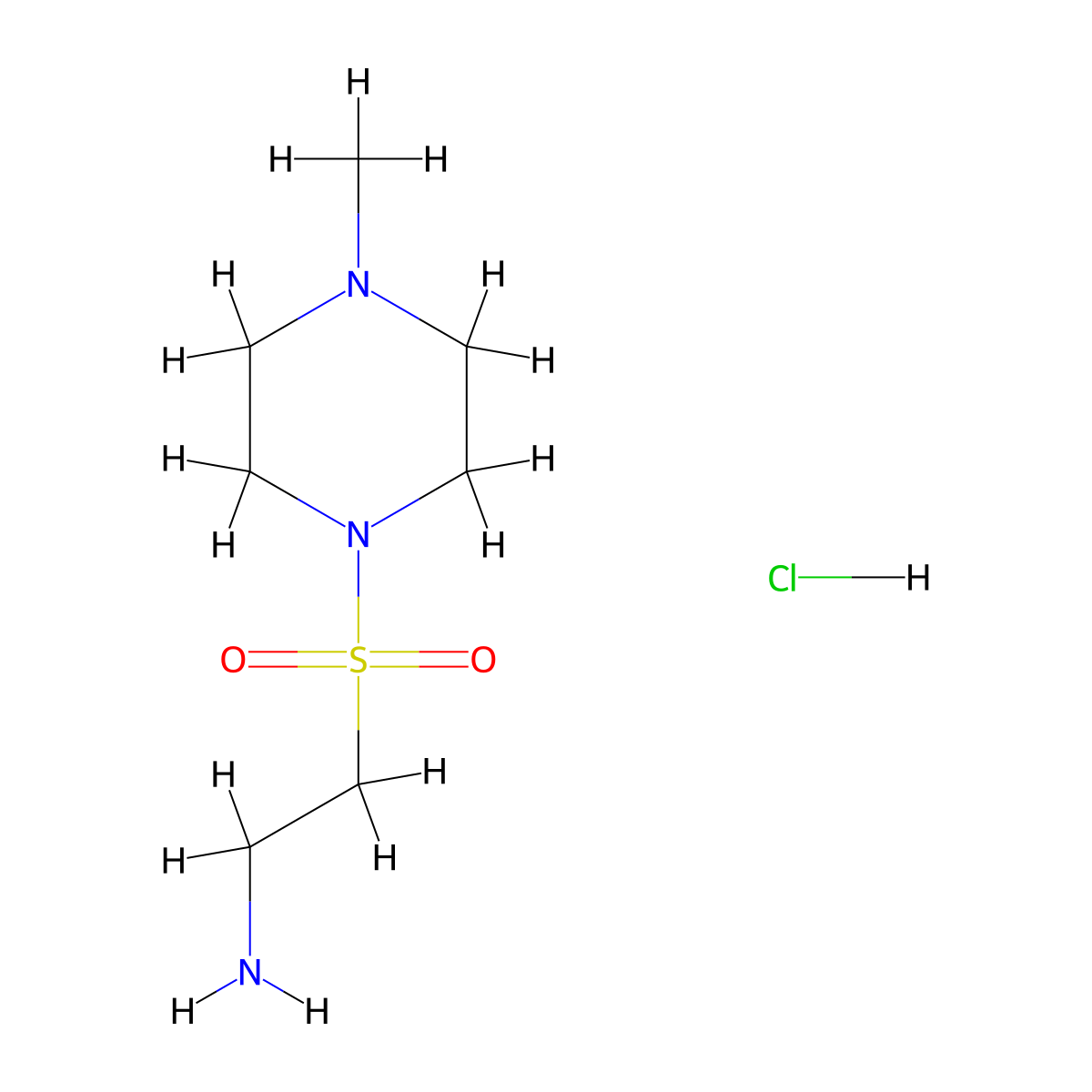 2-(4-Methylpiperazine-1-sulfonyl)ethanamine hydrochloride molecular structure, CAS 1820706-33-9