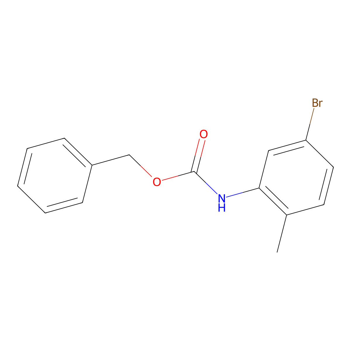 N-(Benzyloxycarbonyl)-5-bromo-2-methylaniline molecular structure, CAS 1820706-58-8
