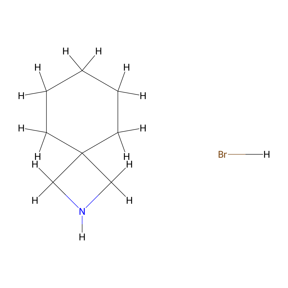 2-Azaspiro[3.5]nonane hydrobromide molecular structure, CAS 1820706-74-8