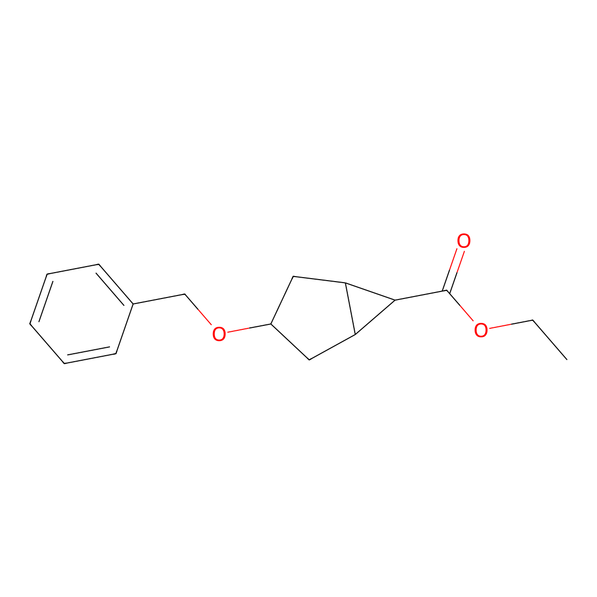 Ethyl 3-(benzyloxy)bicyclo[3.1.0]hexane-6-carboxylate molecular structure, CAS 1820707-35-4
