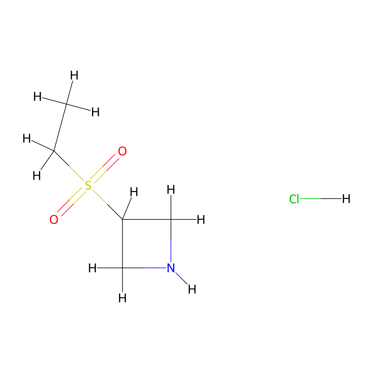 3-(Ethanesulfonyl)azetidine hydrochloride molecular structure, CAS 1820707-49-0
