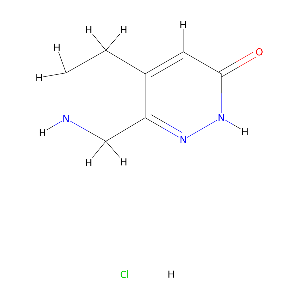 5,6,7,8-Tetrahydropyrido[3,4-c]pyridazin-3(2H)-one hydrochloride molecular structure, CAS 1820707-50-3
