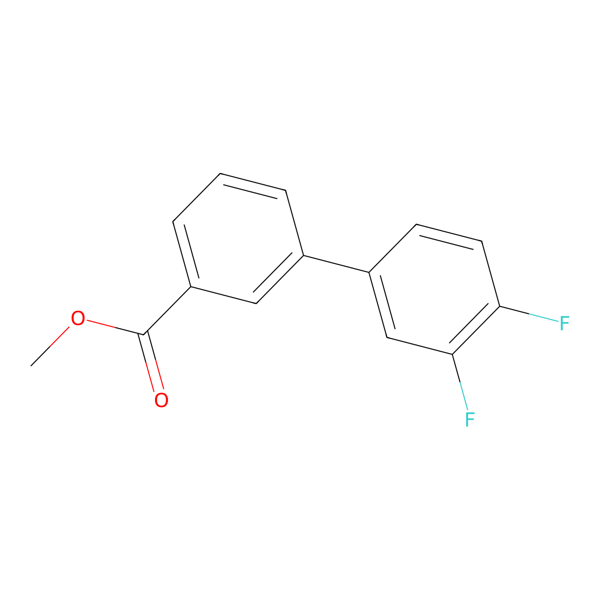 Methyl 3-(3,4-difluorophenyl)benzoate molecular structure, CAS 1820707-74-1
