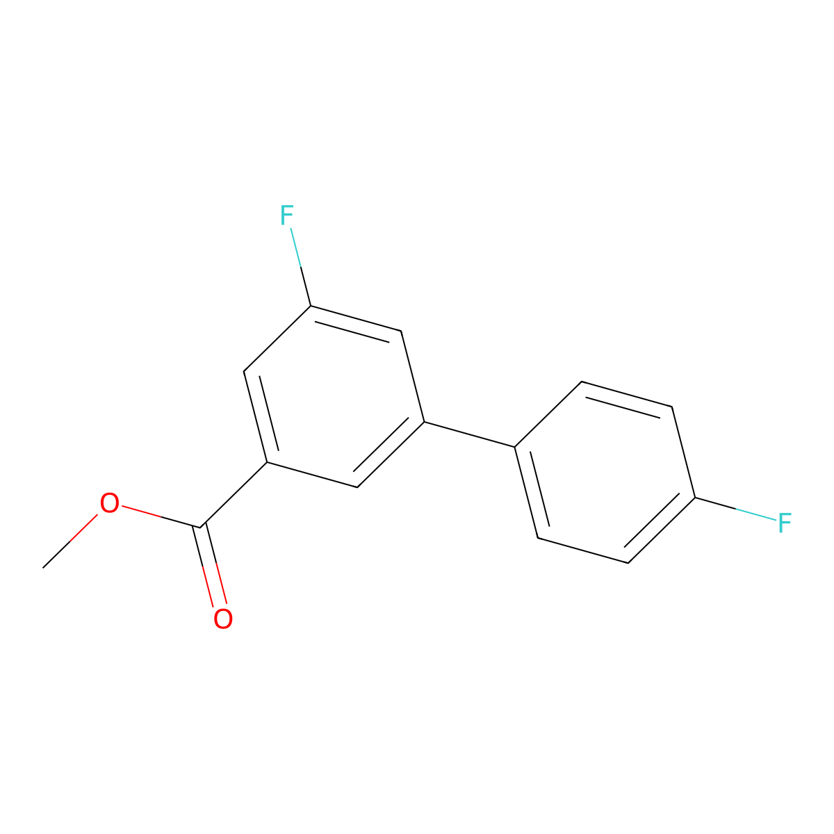 Methyl 3-fluoro-5-(4-fluorophenyl)benzoate molecular structure, CAS 1820711-39-4