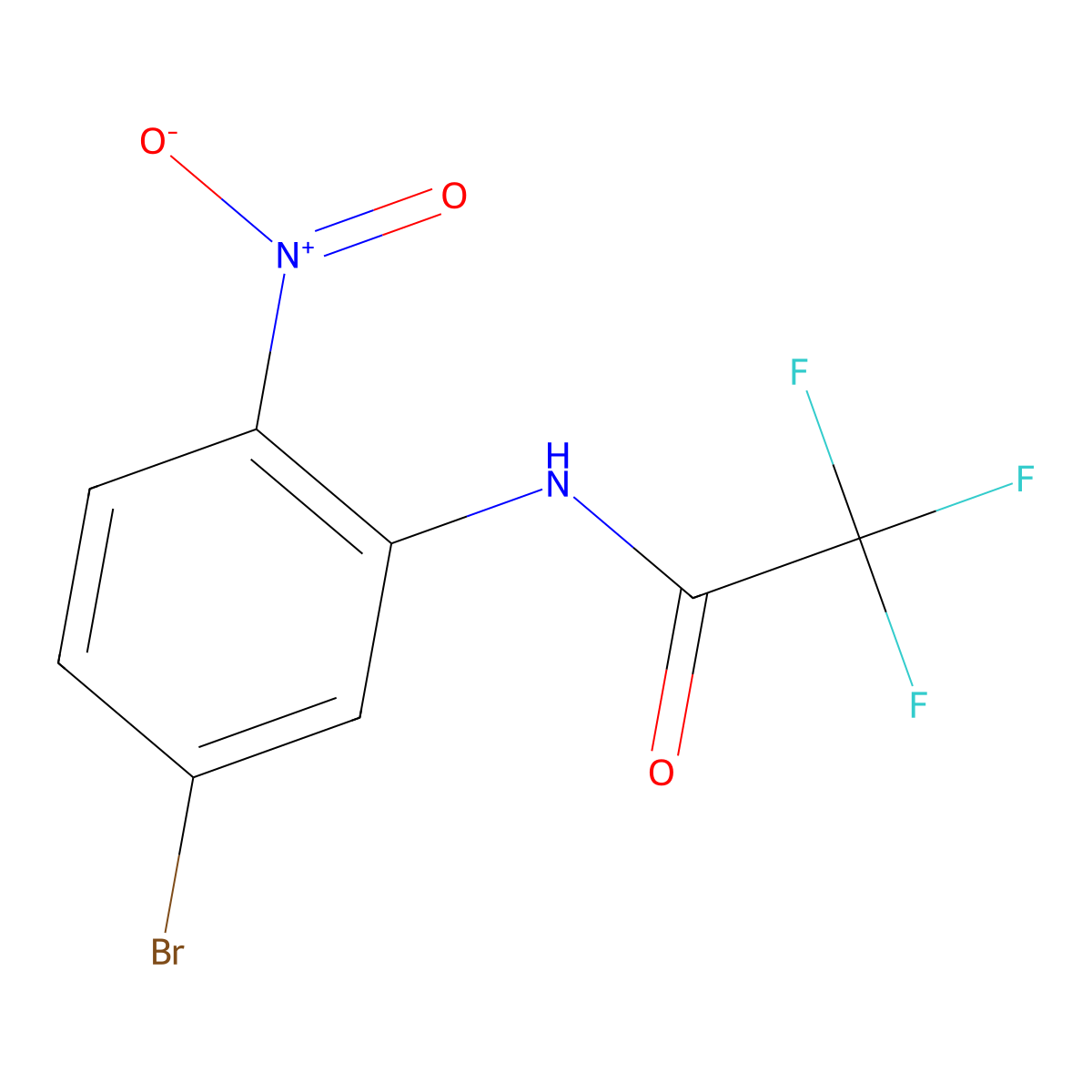 N-(5-Bromo-2-nitrophenyl)-2,2,2-trifluoroacetamide molecular structure, CAS 1820711-51-0