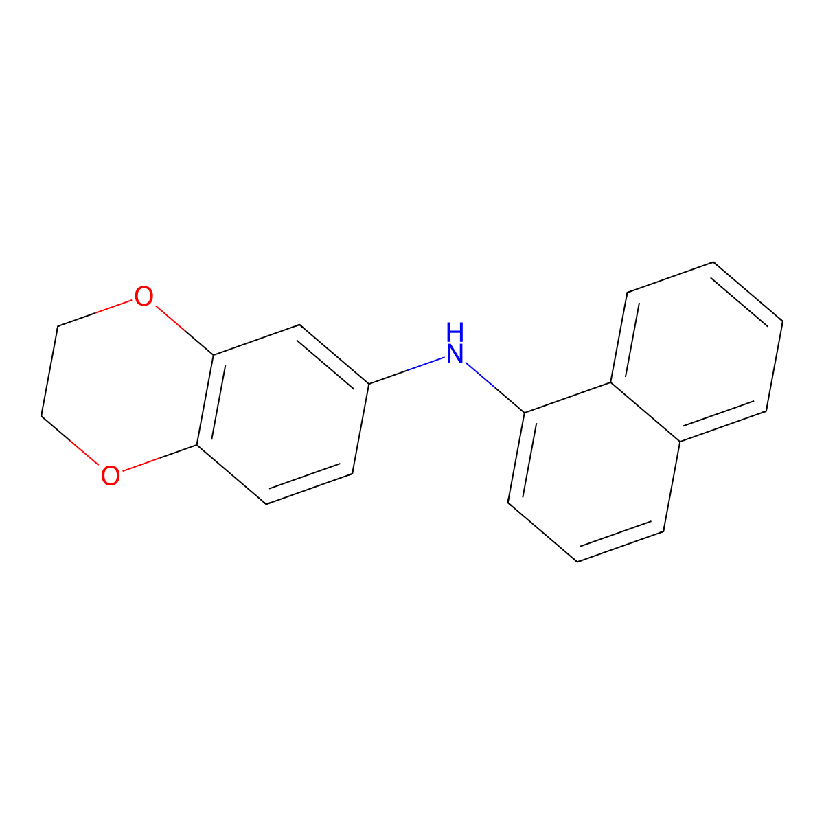 6-(1-Naphthylamino)-1,4-benzodioxane molecular structure, CAS 1820711-54-3