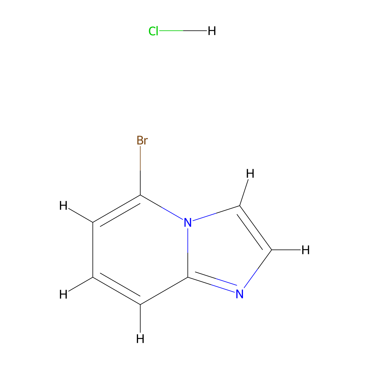 5-Bromo-imidazo[1,2-a]pyridine HCl molecular structure, CAS 1820712-83-1
