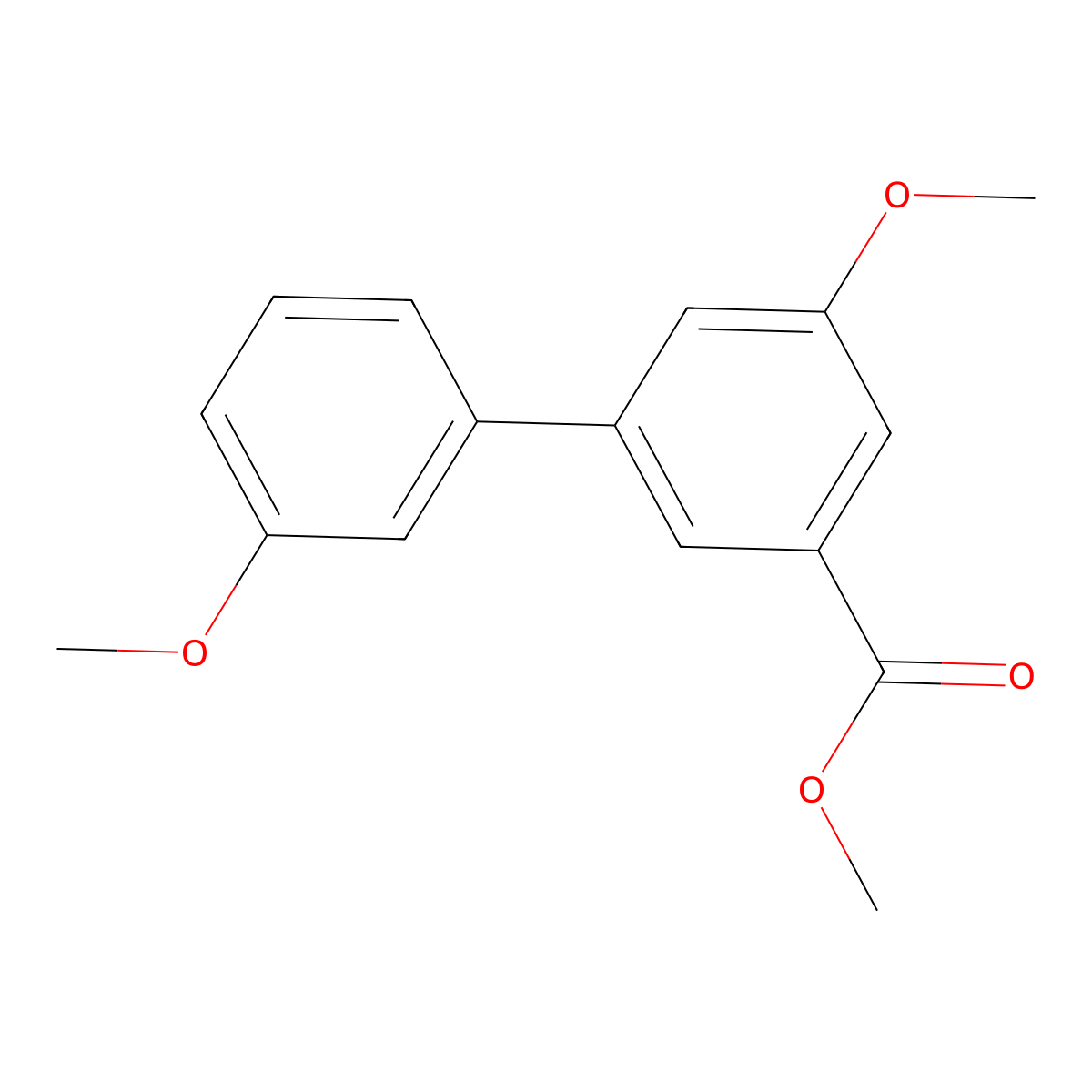 Methyl 3-methoxy-5-(3-methoxyphenyl)benzoate molecular structure, CAS 1820716-26-4