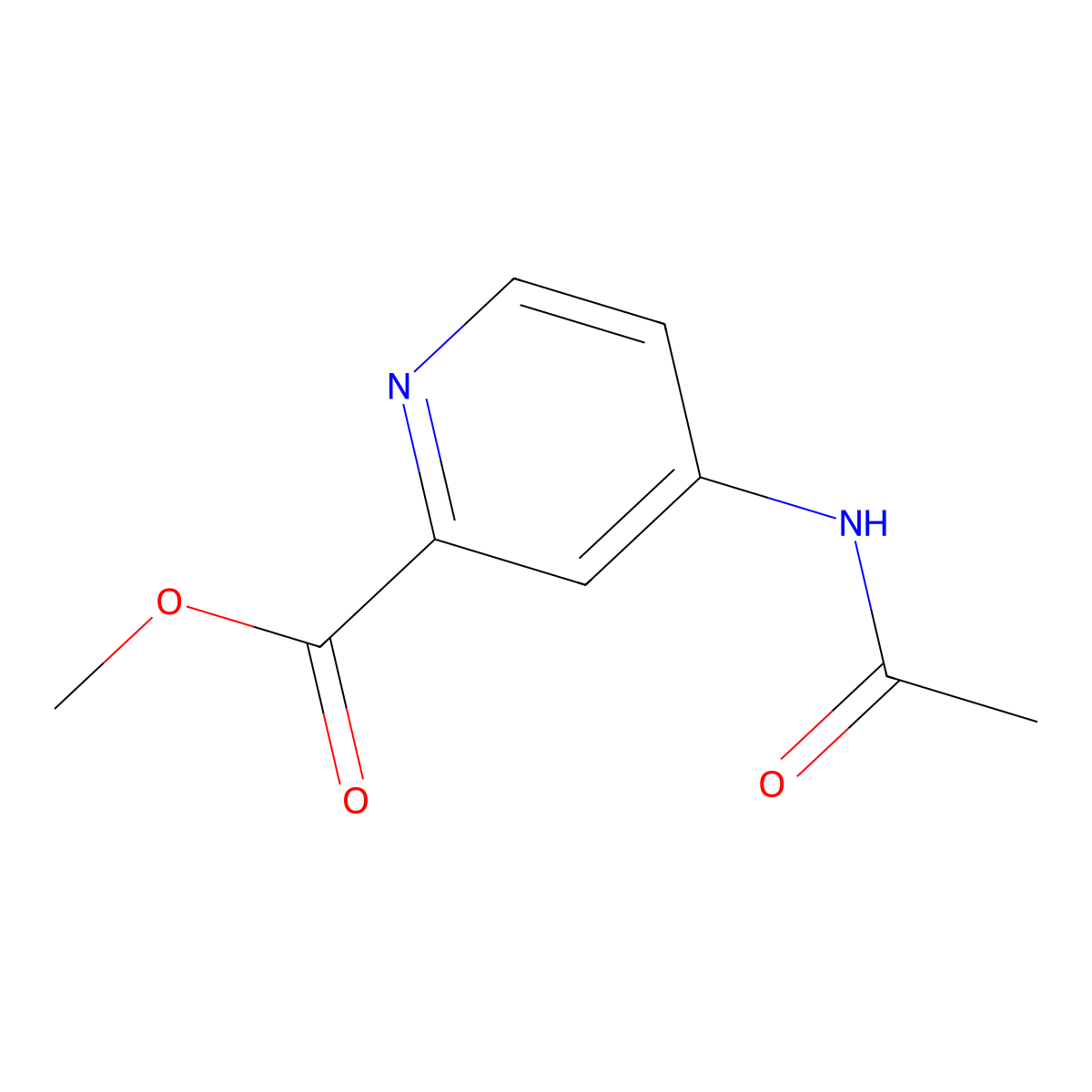 Methyl 4-acetamidopyridine-2-carboxylate molecular structure, CAS 1820716-80-0