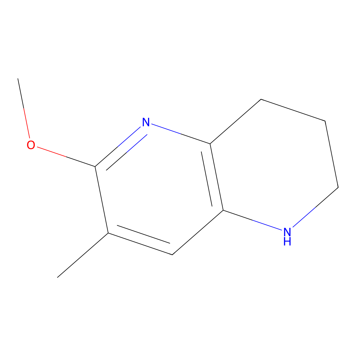 6-Methoxy-7-methyl-1,2,3,4-tetrahydro-1,5-naphthyridine molecular structure, CAS 1820716-83-3