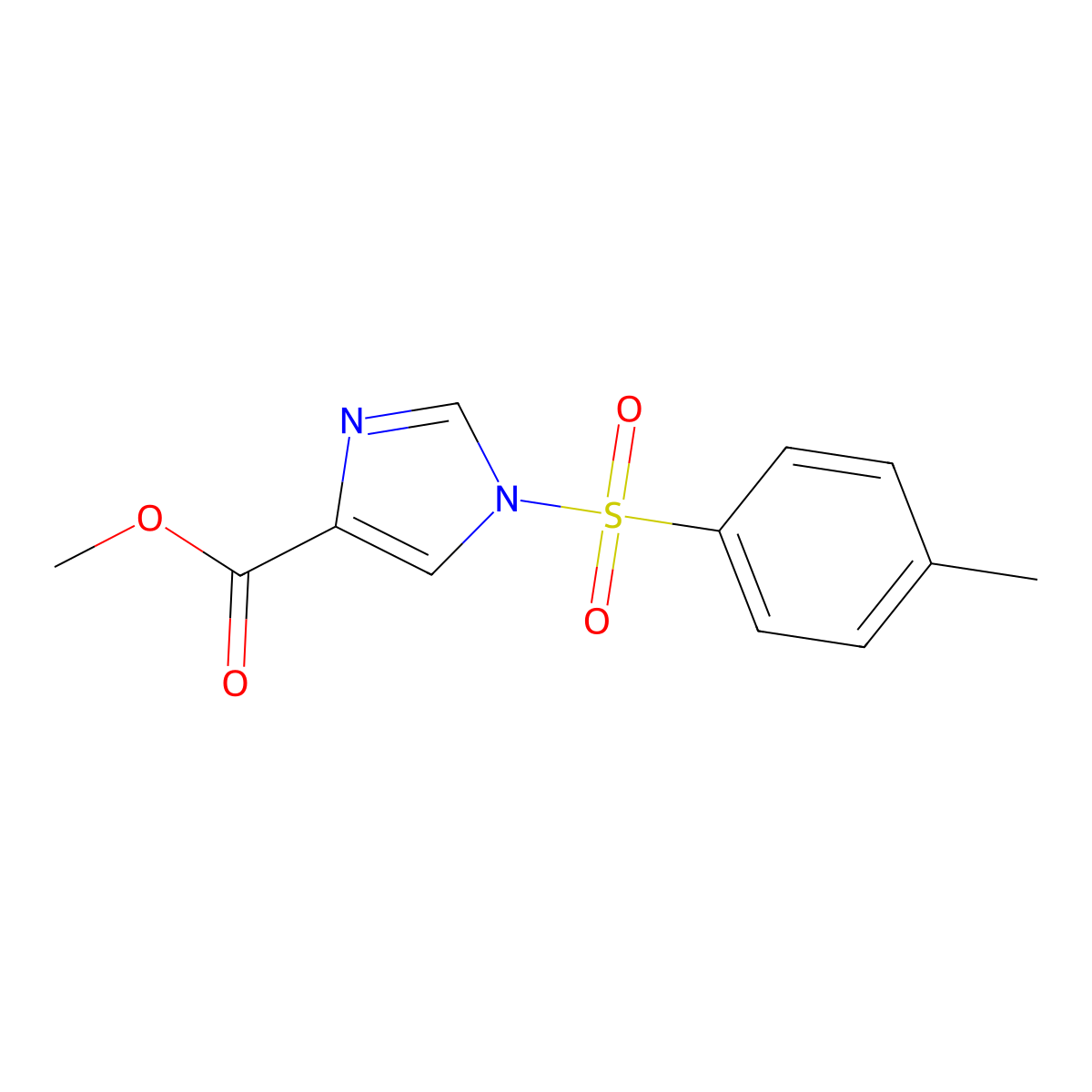 Methyl 1-(4-methylphenyl)sulfonylimidazole-4-carboxylate molecular structure, CAS 1820716-97-9