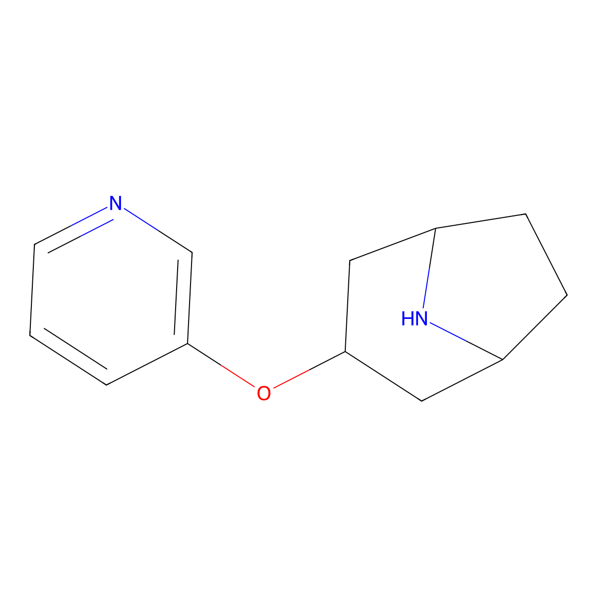3-(Pyridin-3-yloxy)-8-azabicyclo[3.2.1]octane molecular structure, CAS 1820717-48-3