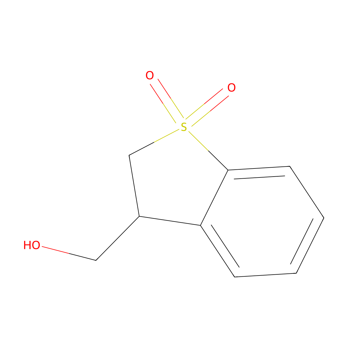 Benzo(b)thiophene-3-methanol, 2,3-dihydro-, 1,1-dioxide molecular structure, CAS 1820717-83-6