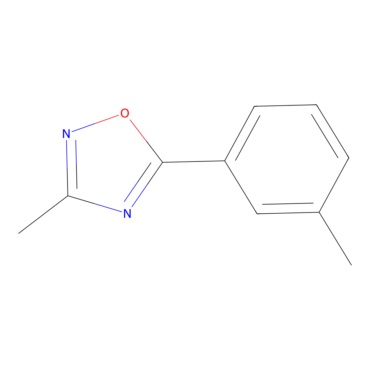 3-Methyl-5-(m-tolyl)-1,2,4-oxadiazole molecular structure, CAS 1820718-31-7