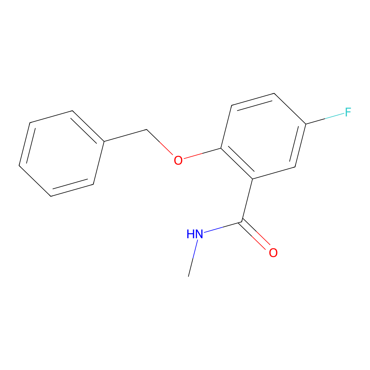 2-(Benzyloxy)-5-fluoro-N-methylbenzamide molecular structure, CAS 1820734-66-4
