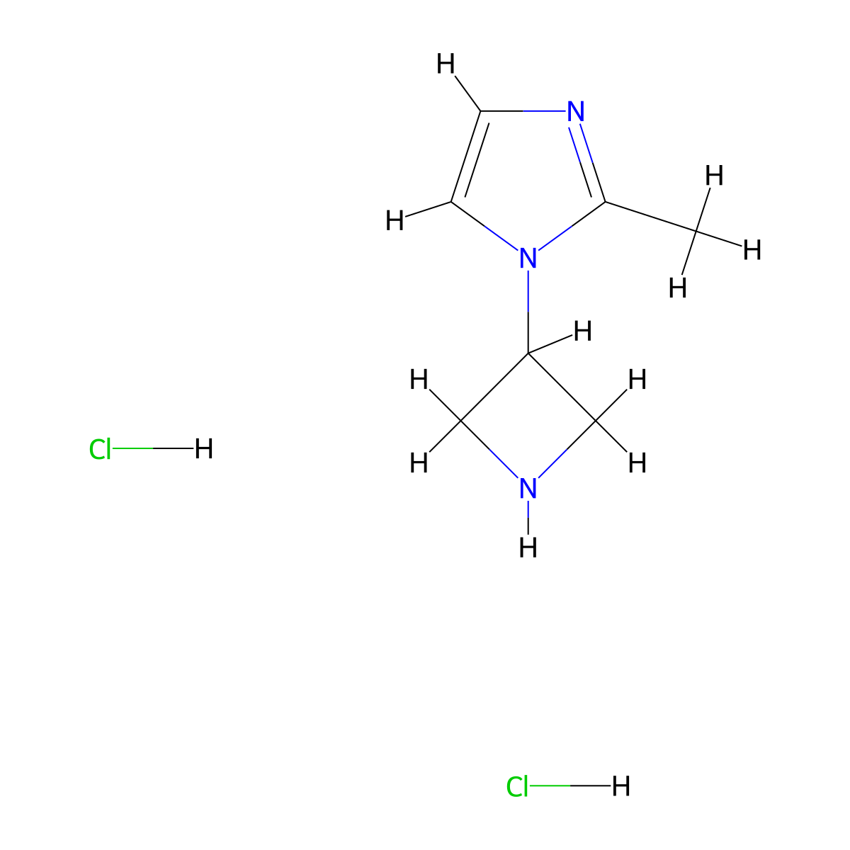 1-(azetidin-3-yl)-2-methyl-1H-imidazole dihydrochloride molecular structure, CAS 1820739-92-1
