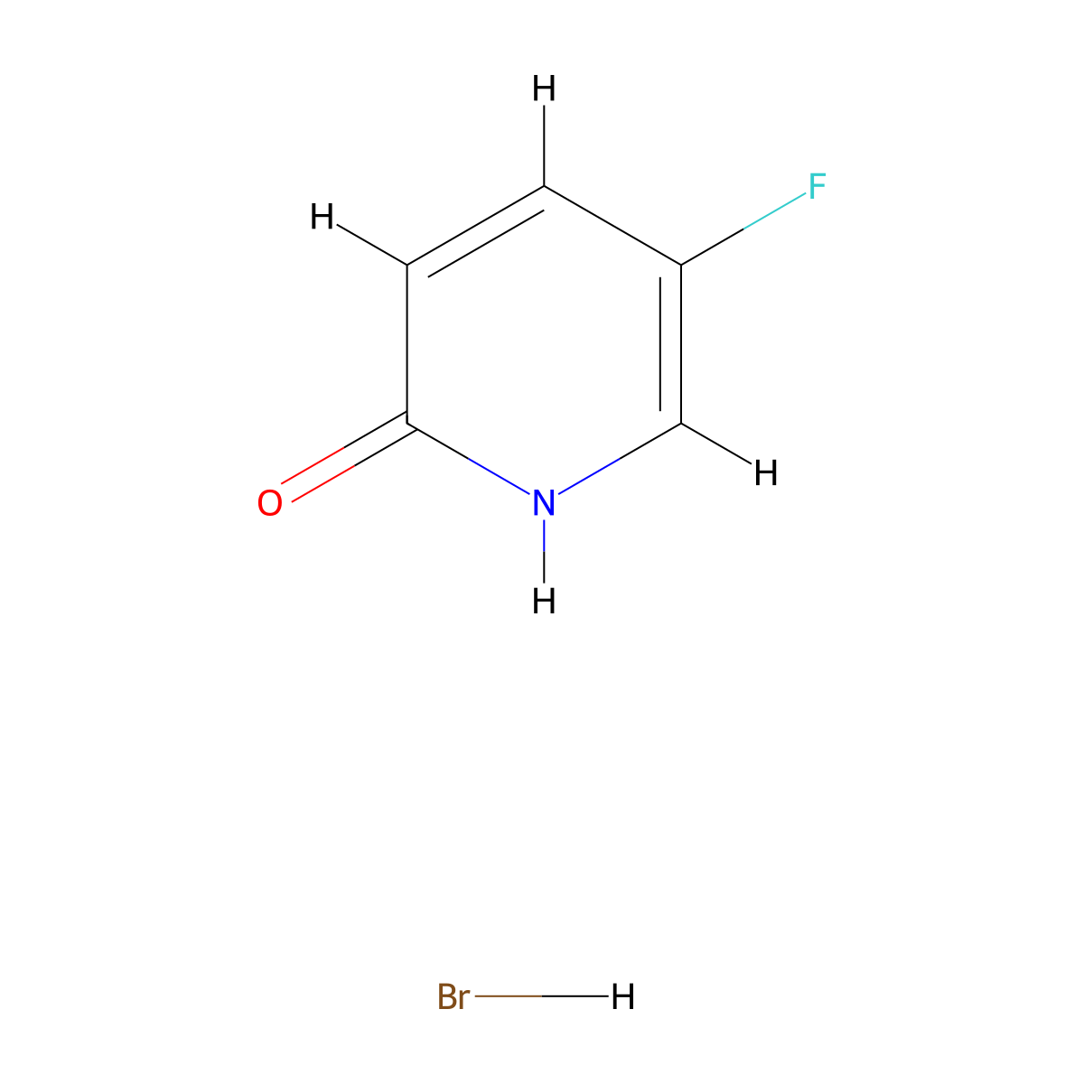 5-Fluoropyridin-2-ol hydrobromide molecular structure, CAS 1820740-23-5